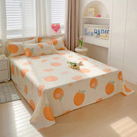 HKM-480915 Large Double Bed Sheet Coverlet with Pillowcases - Multiple Sizes Available