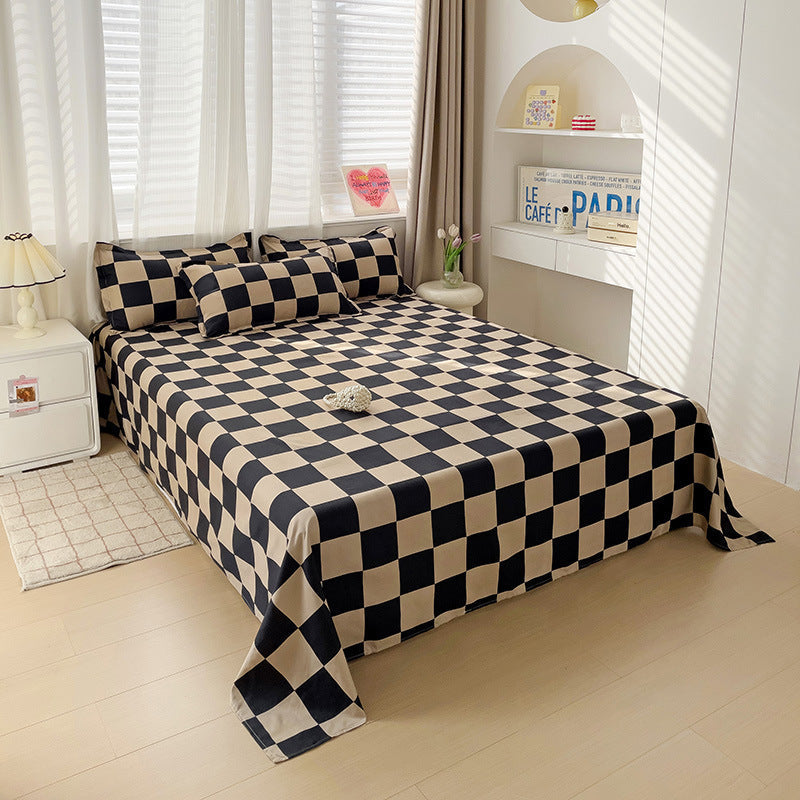 KTX-480915 Large Double Bed Sheet Coverlet with Pillowcases - Multiple Sizes Available