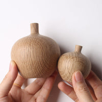 HKM-481043 Japanese Style Solid Wood Vase for Dried Flowers – White Oak Decorative Ornament