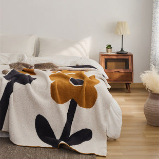 HKM-481235 Cozy Braided Throw Pillowcase in Solid Color - Cotton, 45x45cm