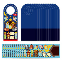 HKM-481235 Handmade Children's Christmas DIY Cartoon Scene Stickers Set