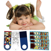 HKM-481235 Handmade Children's Christmas DIY Cartoon Scene Stickers Set