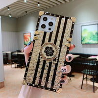 HKM-481363 Luxury Glitter Back Cover Case for Samsung with Rhinestones and TPU+PC Material