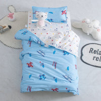HKM-481427 Cotton Six-Piece Bedding Set for Kids in Colorful Fun Designs