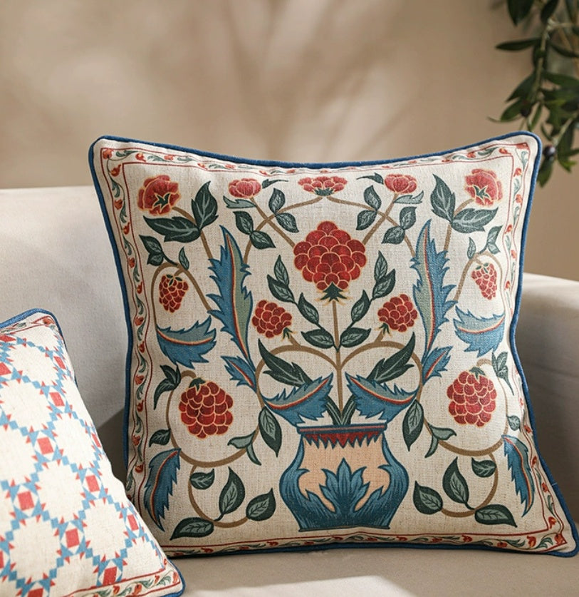 HKM-481555 American Retro Puno Pillow Sofa for Living Room, 30x50mm & 45x45mm Sizes Available
