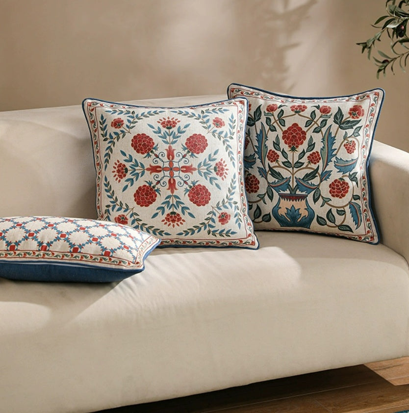 HKM-481555 American Retro Puno Pillow Sofa for Living Room, 30x50mm & 45x45mm Sizes Available