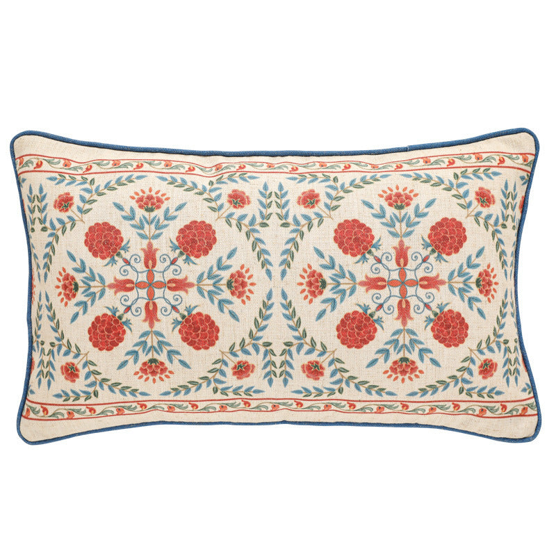HKM-481555 American Retro Puno Pillow Sofa for Living Room, 30x50mm & 45x45mm Sizes Available