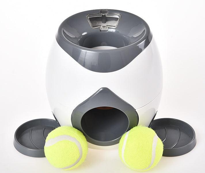 HKM-481619 Interactive Smart Pet Feeder and Reward Machine with Tennis Balls for Dogs and Cats