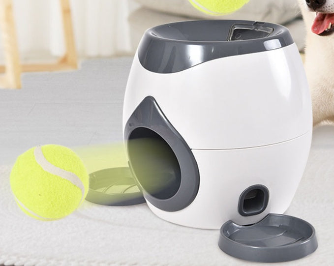 HKM-481619 Interactive Smart Pet Feeder and Reward Machine with Tennis Balls for Dogs and Cats