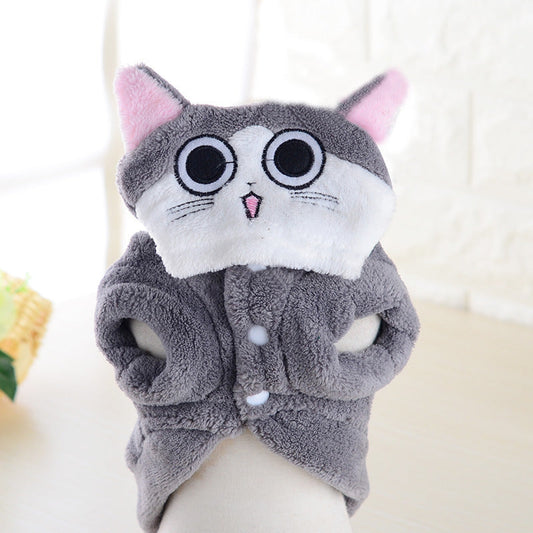 HKM-481683 Cozy Coral Fleece Dog Apparel for Comfort and Style