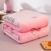 HKM-481683 Flannel Snowflake Velvet Blanket - Soft Fleece for All Seasons