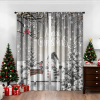 HKM-481811 3D Printed Christmas Curtains for Modern Spaces - Enhanced Sunshade, Polyester, Various Designs