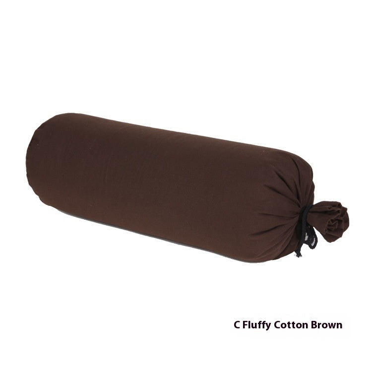 KTX-481939 Cylindrical Waist Pillow for Pregnant Women - Yoga Aid with Buckwheat Husk Filler