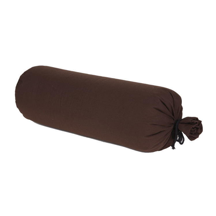 KTX-481939 Cylindrical Waist Pillow for Pregnant Women - Yoga Aid with Buckwheat Husk Filler