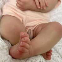 HKM-481939 Lifelike Silicone Reborn Baby Doll - Realistic Handmade Newborn Toy for Girls Ages 0-14 Years