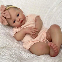 HKM-481939 Lifelike Silicone Reborn Baby Doll - Realistic Handmade Newborn Toy for Girls Ages 0-14 Years