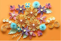 HKM-481939 Quilling Craft Kit with 24 Colors of Fine Paper, Tools, and Graphics Template