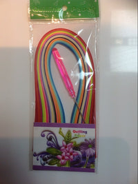 HKM-481939 Quilling Craft Kit with 24 Colors of Fine Paper, Tools, and Graphics Template
