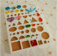 HKM-481939 Quilling Craft Kit with 24 Colors of Fine Paper, Tools, and Graphics Template
