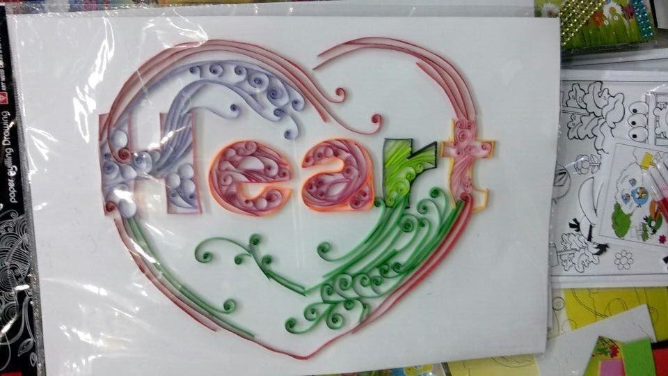 HKM-481939 Quilling Craft Kit with 24 Colors of Fine Paper, Tools, and Graphics Template