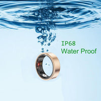 HKM-481939 Smart Health Tracking Ring for Fitness, Sleep, Heart Rate, and Blood Oxygen Monitoring - Waterproof & Comfortable Wear for Men and Women