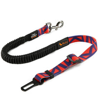 HKM-482067 Elastic Stretch Pet Dog Car Seat Belt - Nylon Traction Rope, Adjustable 76CM to 148CM