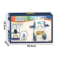 HKM-482067 Magnetic Drawing Board for Kids - Double-Sided Reusable Educational Toy for Ages 5 to 13
