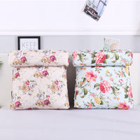 HKM-482067 Removable and Washable Bay Window Back Cushion with Floral Patterns and Headrest