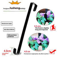 HKM-482067 Retractable Metal Door Hook for Christmas Decorations - Carbon Steel, 20kg Load Capacity