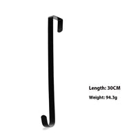HKM-482067 Retractable Metal Door Hook for Christmas Decorations - Carbon Steel, 20kg Load Capacity