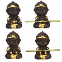 HKM-482195 Chinese Purple Clay Kung Fu Tea Pet Monkey King Decoration for Home and Tea Tray