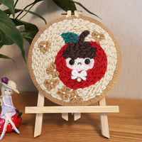 HKM-482259 DIY Embroidery Material Kit - Boyfriend, Girlfriend, Pineapple, Strawberry, and Apple Patterns with Stretch Options