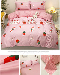 HKM-482259 Pure Cotton Sweet Twill Quilt Cover Bedding Set in Various Sizes