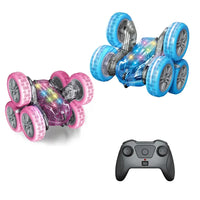 HKM-482259 Six-Wheel 2.4G Remote Control Stunt Car with 360° Rotation for Kids, Indoor and Outdoor Fun