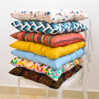 HKM-482323 Cotton and Linen Geometric Design Cushion - Square 44x44CM and Round 40CM