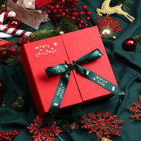 HKM-482387 Large Minimalist Double-Door Bow Gift Box for Christmas