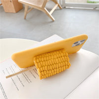 HKM-482515 Corn on the Cob and Egg Tart Design TPU Mobile Phone Case for iPhone 12/12 Pro, iPhone 11, iPhone X/XS, and More