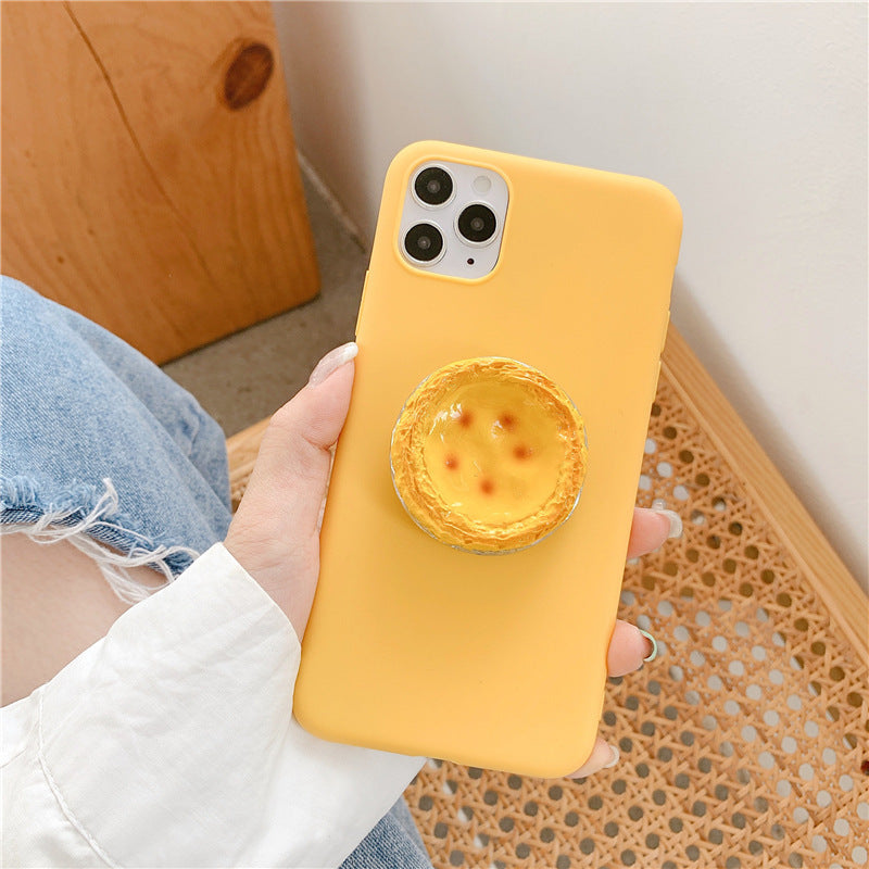 HKM-482515 Corn on the Cob and Egg Tart Design TPU Mobile Phone Case for iPhone 12/12 Pro, iPhone 11, iPhone X/XS, and More