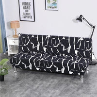 HKM-482643 Modern Stripe Sofa Bed Slipcover - S & L Sizes, Polyester Blend