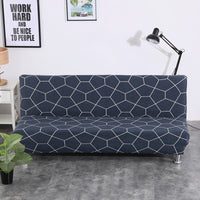 HKM-482643 Modern Stripe Sofa Bed Slipcover - S & L Sizes, Polyester Blend