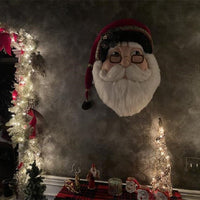 HKM-482707 Wooden Santa Claus House Number Wall Decoration – 30x40 cm, 305g