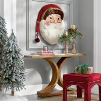 HKM-482707 Wooden Santa Claus House Number Wall Decoration – 30x40 cm, 305g