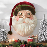 HKM-482707 Wooden Santa Claus House Number Wall Decoration – 30x40 cm, 305g