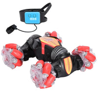 HKM-482835 Remote Control Mini Twister Toy with Gesture Sensor and LED Lights - Stunt Drift Racing Car for Kids and Adults