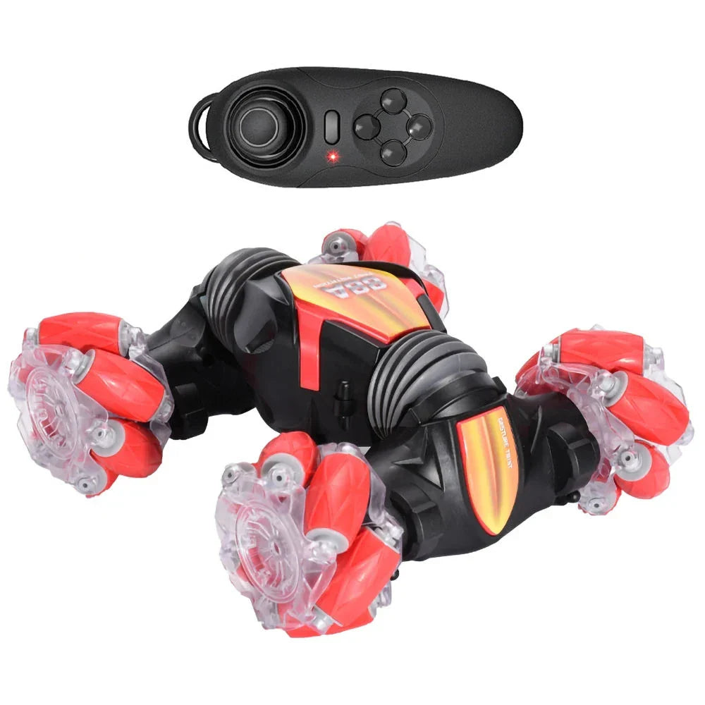 HKM-482835 Remote Control Mini Twister Toy with Gesture Sensor and LED Lights - Stunt Drift Racing Car for Kids and Adults