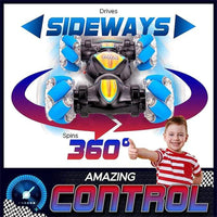HKM-482835 Remote Control Mini Twister Toy with Gesture Sensor and LED Lights - Stunt Drift Racing Car for Kids and Adults