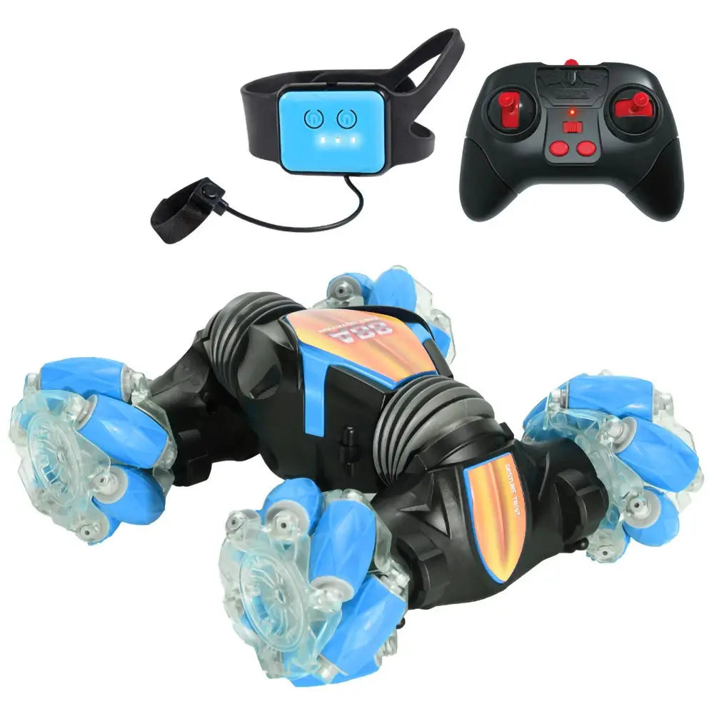 HKM-482835 Remote Control Mini Twister Toy with Gesture Sensor and LED Lights - Stunt Drift Racing Car for Kids and Adults