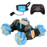 HKM-482835 Remote Control Mini Twister Toy with Gesture Sensor and LED Lights - Stunt Drift Racing Car for Kids and Adults