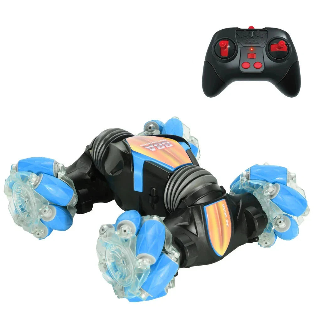 HKM-482835 Remote Control Mini Twister Toy with Gesture Sensor and LED Lights - Stunt Drift Racing Car for Kids and Adults