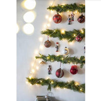 HKM-483027 Glass Christmas Ball Ornaments - Set of 6 Decorative Hanging Ornaments for Holiday Tree Decor, 3.9 inches each